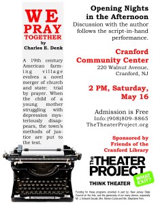 EMail blasts  MAY Cranford Reading Series
